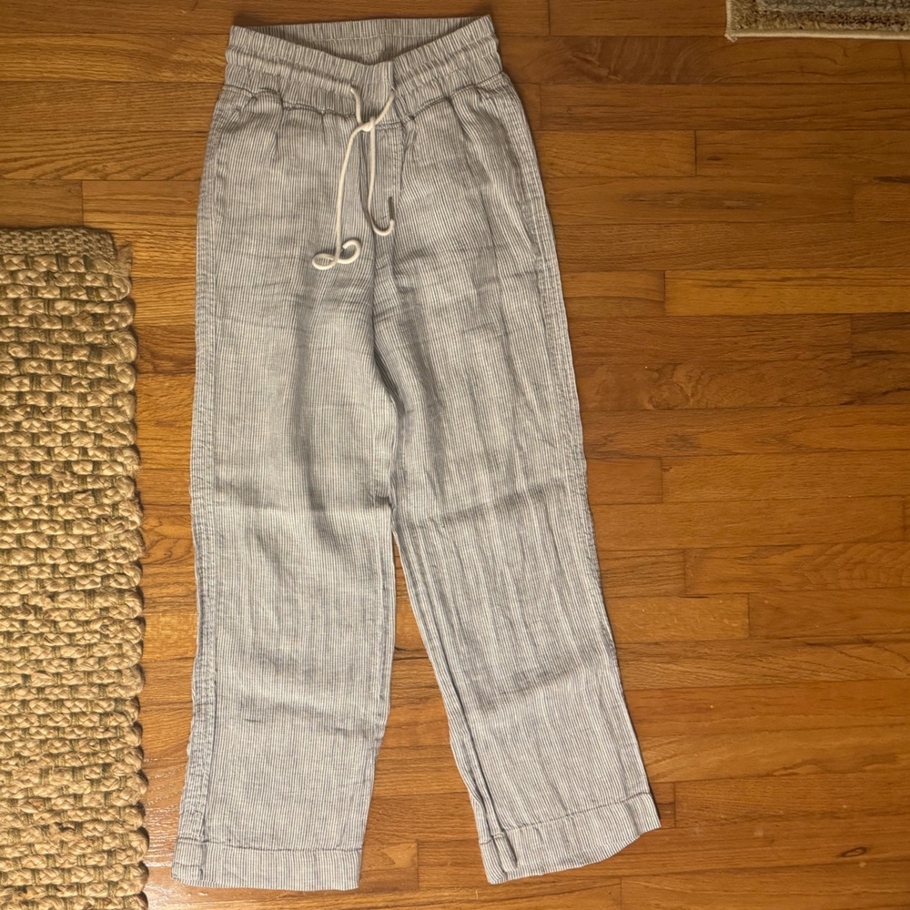 Quince Striped Linen Pants